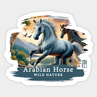 Arabian Horse - WILD NATURE - HORSE -9 Sticker